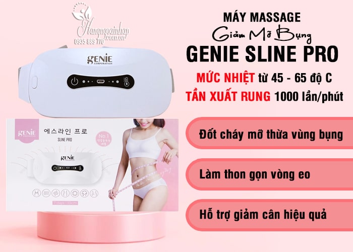 Máy massage giảm mỡ bụng Genie Sline Pro của Hàn Quốc 3