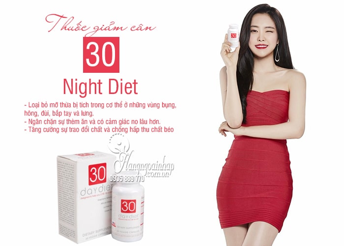 Thuốc giảm Cân 30 Night Diet 60 viên Chính hãng của Mỹ  8