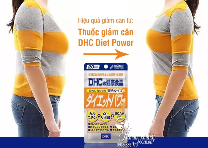 Thuốc giảm cân DHC Diet Power 20 ngày Nhật Bản, màu cam 6