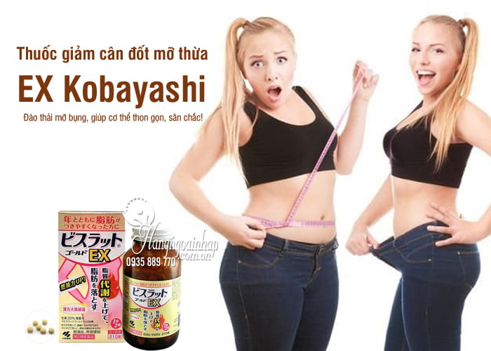Thuốc giảm cân đốt mỡ thừa EX Kobayashi 210 viên Nhật Bản 7