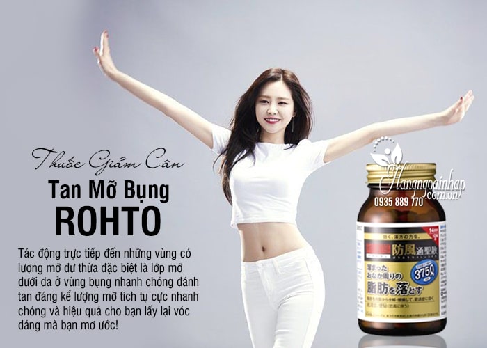 Thuốc Giảm Cân Tan Mỡ Bụng Rohto 3750mg Của Nhật 3