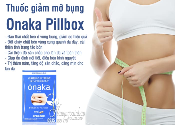 Thuốc giảm mỡ bụng Onaka Pillbox Nhật Bản 60 viên 3