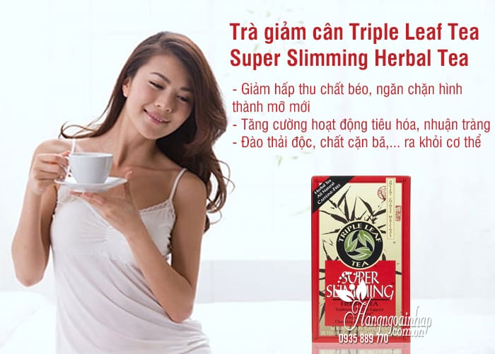 Trà giảm cân Triple Leaf Tea Super Slimming Herbal Tea 20 gói 1