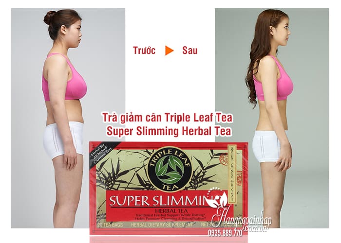 Trà giảm cân Triple Leaf Tea Super Slimming Herbal Tea 20 gói 2