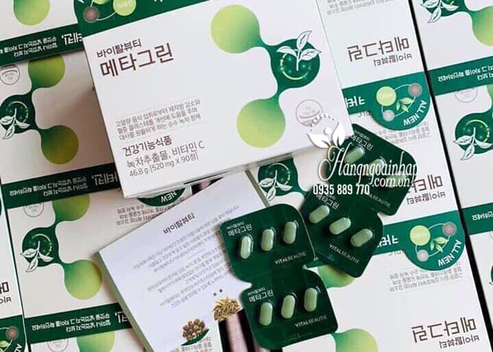 Viên giảm cân trà xanh Meta Green Vital Beautie Hàn Quốc 1