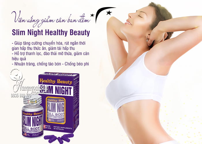 Viên uống giảm cân ban đêm Slim Night Healthy Beauty 30 viên 7