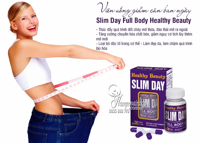 Viên uống giảm cân ban ngày Slim Day Full Body Healthy Beauty  7