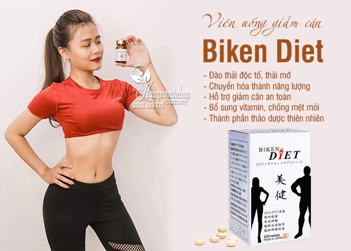 Viên uống giảm cân Biken Diet 120 viên của Nhật Bản 9