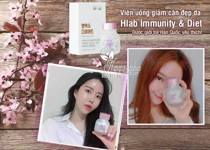 Viên uống giảm cân đẹp da Hlab Immunity & Diet 90 viên 2
