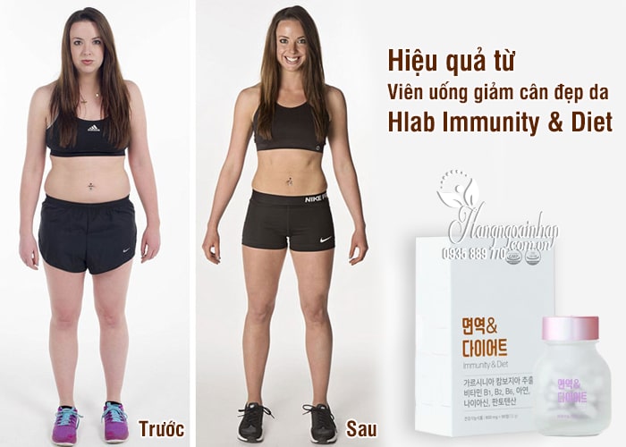 Viên uống giảm cân đẹp da Hlab Immunity & Diet 90 viên 7