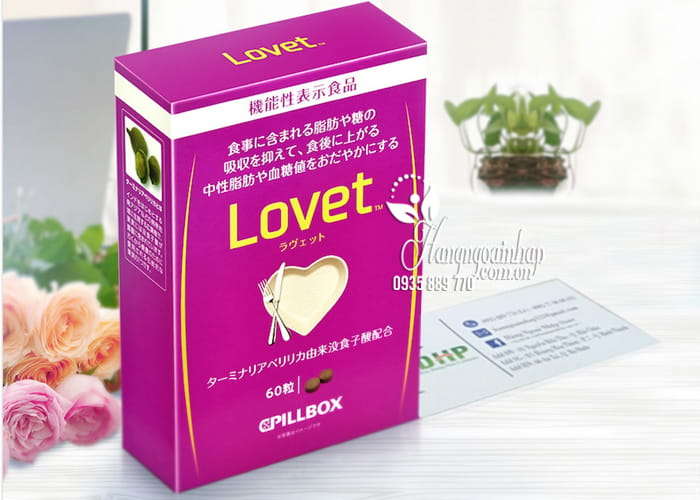 Viên uống giảm cân Lovet Pillbox 60 viên Nhật Bản 1