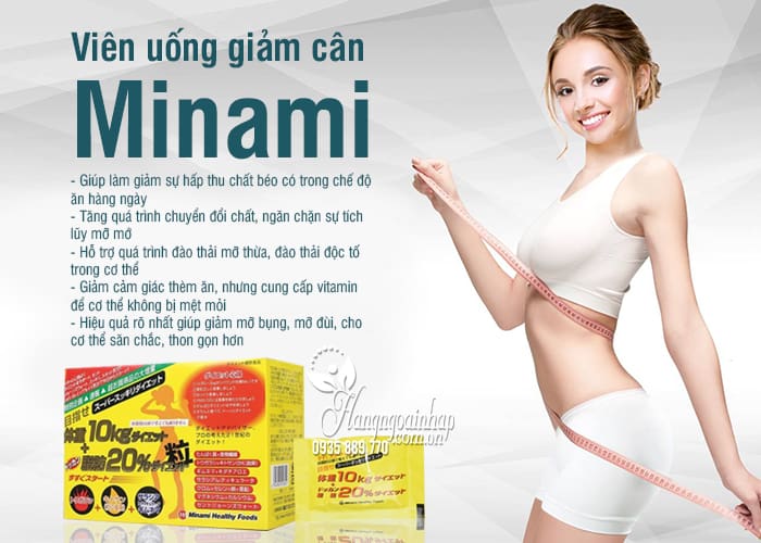 Viên uống giảm cân Minami 10kg Nhật Bản, giá đại lý 2