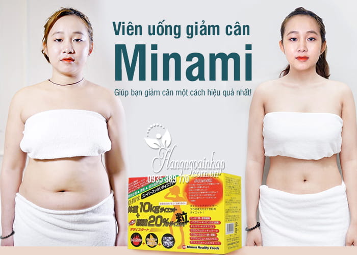 Viên uống giảm cân Minami 10kg Nhật Bản, giá đại lý 1