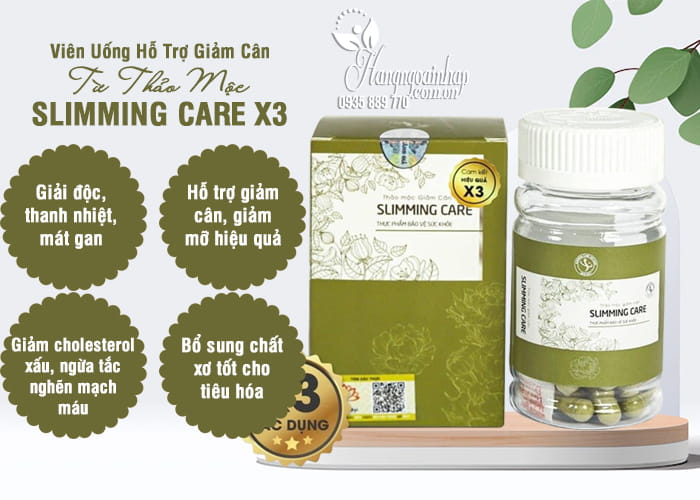 Viên uống hỗ trợ giảm cân Slimming Care x3 từ thảo mộc 4