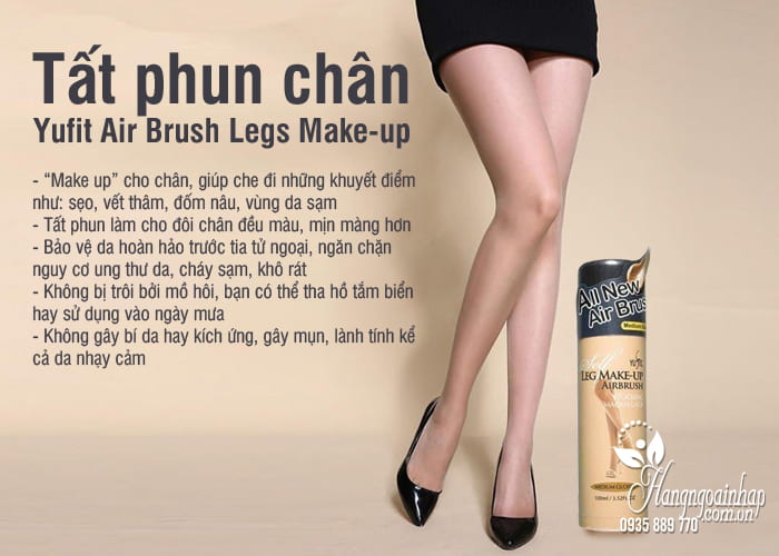 Tất phun chân Yufit Air Brush Legs Make-up của Hàn Quốc 6