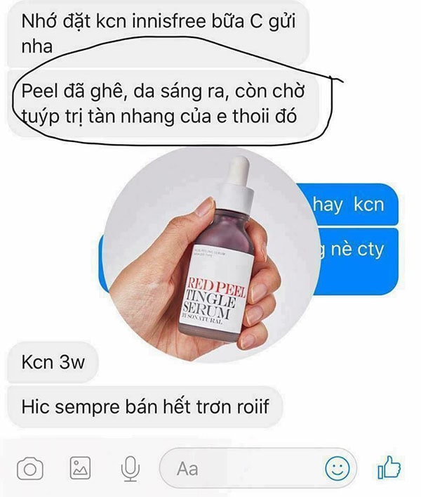 eview một số nhận xét của khách hàng trên facebook