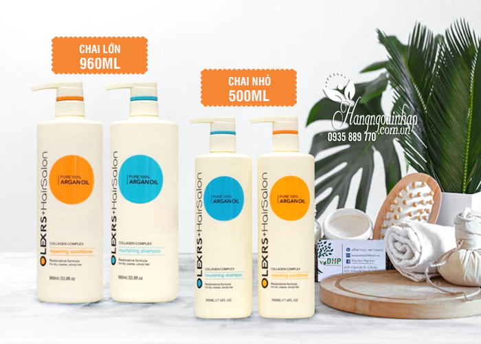 Bộ dầu gội xả Olexrs Hair Salon Argan Oil của Anh 44