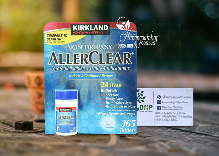 Viên chống dị ứng Kirkland AllerClear 365 viên Mỹ  4