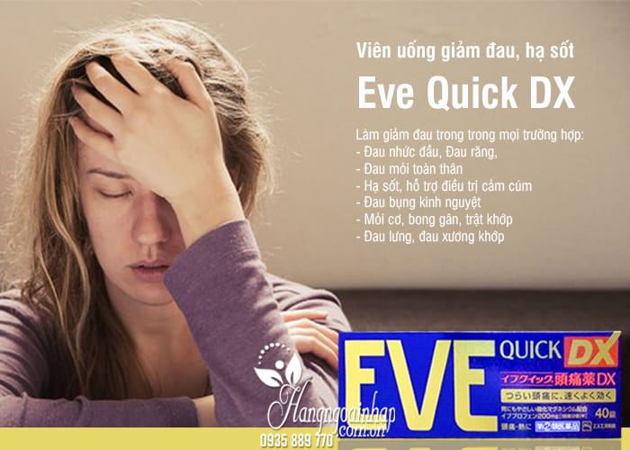 Viên uống giảm đau, hạ sốt Eve Quick DX nội địa Nhật  3