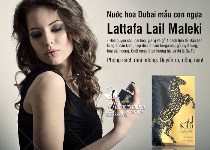 Nước hoa Dubai mẫu con ngựa Lattafa Lail Maleki chai 100ml 3