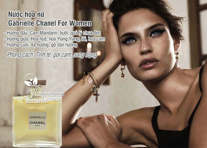 Nước hoa nữ Gabrielle Chanel For Women 5ml của Pháp 2
