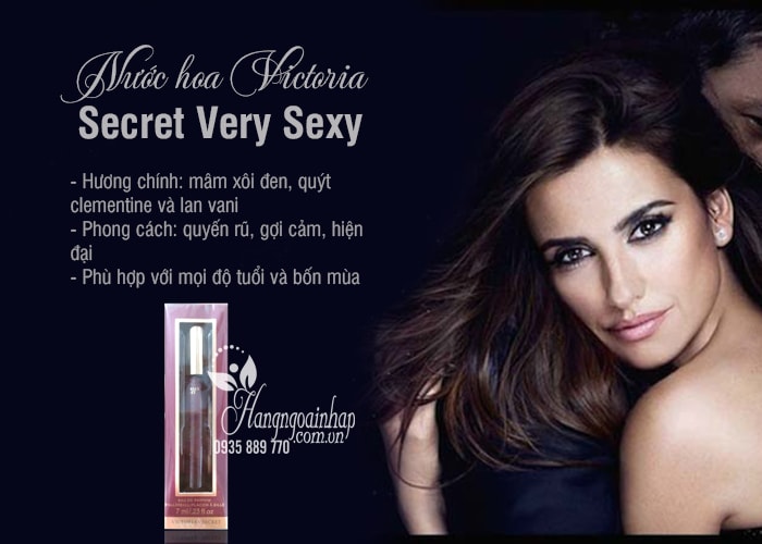 Nước hoa Victoria Secret Very Sexy mini 7ml của Mỹ 7