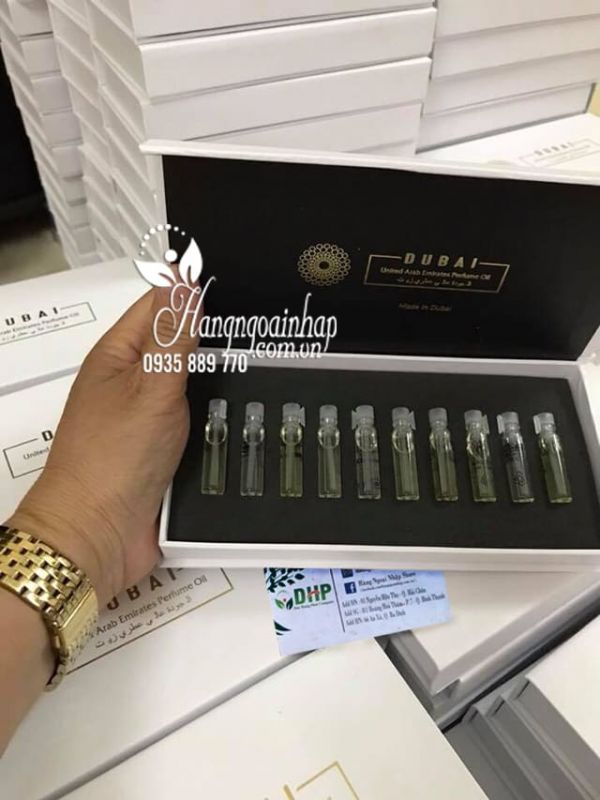 Set 10 tinh dầu nước hoa Dubai mini chính hãng 1