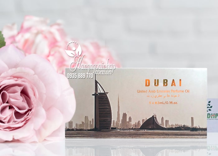 Set 5 tinh dầu nước hoa Dubai 5 x 3ml hộp mini xinh xắn 2