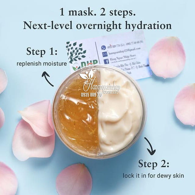 Mặt nạ ngủ dưỡng ẩm 2 bước Fresh Rose Deep Hydration Sleeping Mask 7