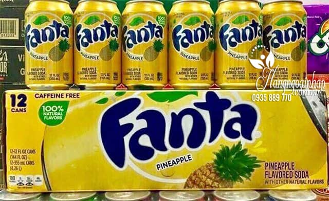 Nước ngọt Fanta vị dứa thùng 12 lon của Mỹ - Tết 2020 7