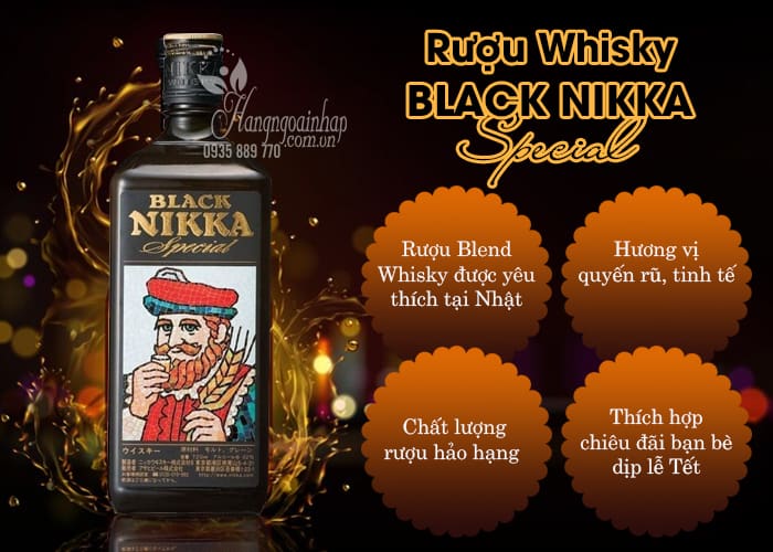 Rượu Black Nikka Special 720ml - Rượu Whisky Nhật Bản 4