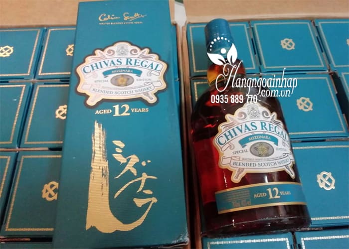 Rượu Chivas 12 Nhật Bản, rượu Chivas Mizunara 750ml 2