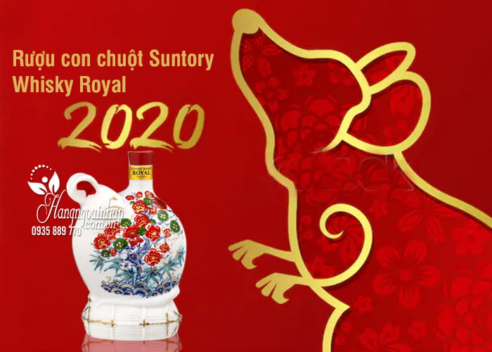 Rượu con chuột Suntory Whisky Royal 2020, rượu chuột Nhật 2