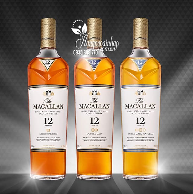 Rượu Macallan 12 Triple Cask, Macallan 12 năm của Scotland 700ml 6
