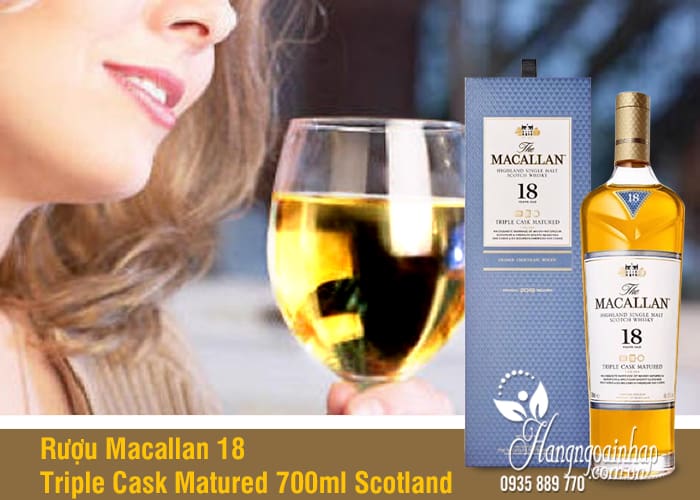 Rượu Macallan 18 Triple Cask Matured 700ml Scotland hảo hạng 2