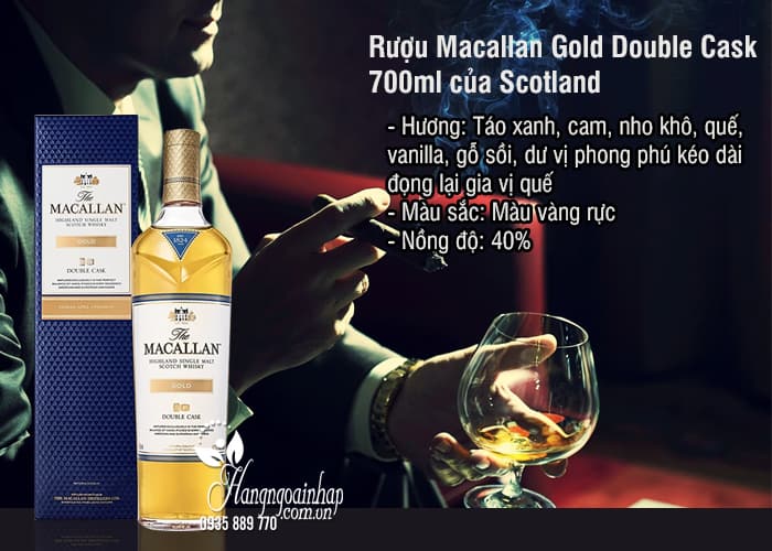Rượu Macallan Gold Double Cask 700ml của Scotland 2