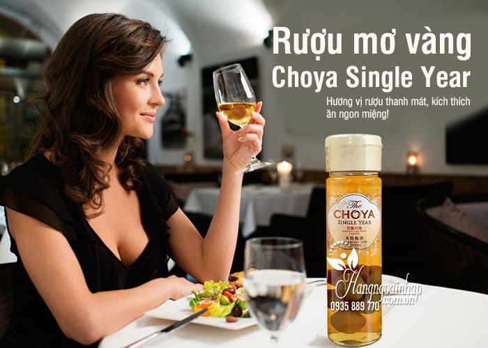 Rượu mơ Choya Single Year Nhật Bản 650ml, mơ vàng 7