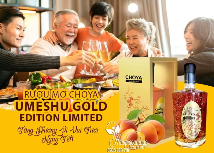 Rượu mơ Choya Umeshu Gold Edition Limited 500ml Nhật Bản 12