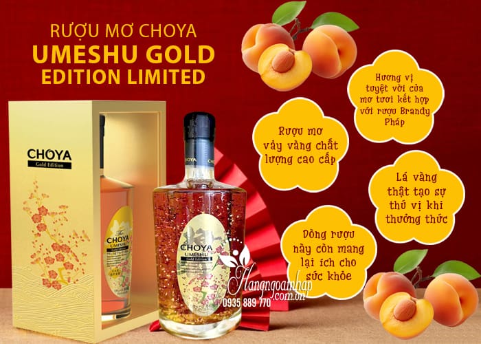 Rượu mơ Choya Umeshu Gold Edition Limited 500ml Nhật Bản 67