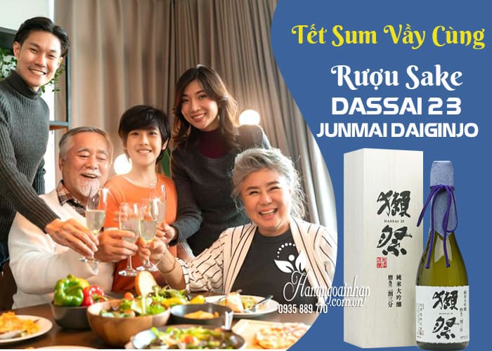 Rượu sake Dassai 23 Junmai Daiginjo của Nhật Bản hộp gỗ  1