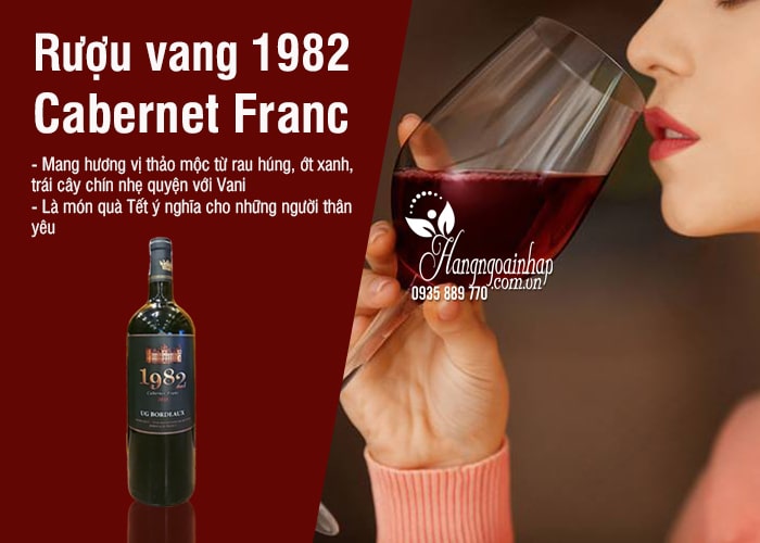 Rượu vang 1982 Cabernet Franc 750ml xách tay Pháp  2