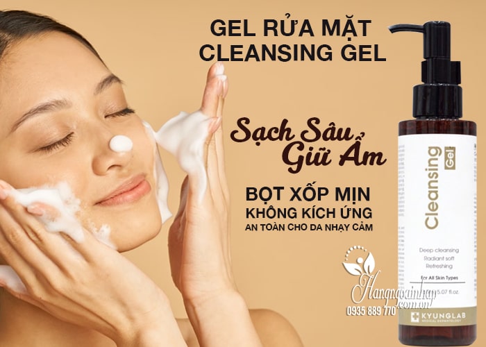 Gel rửa mặt Kyung Lab Cleansing Gel 150ml của Hàn Quốc 12