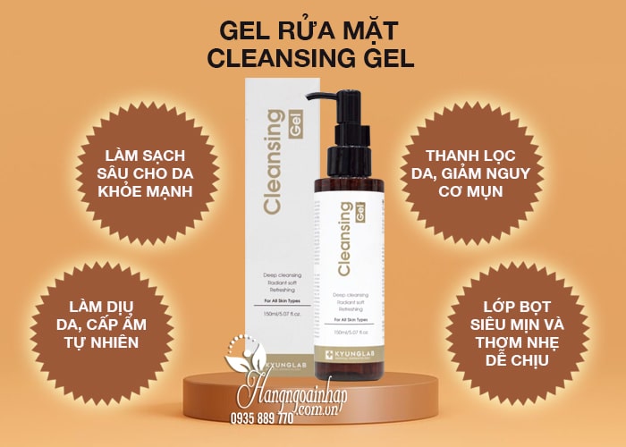 Gel rửa mặt Kyung Lab Cleansing Gel 150ml của Hàn Quốc 67