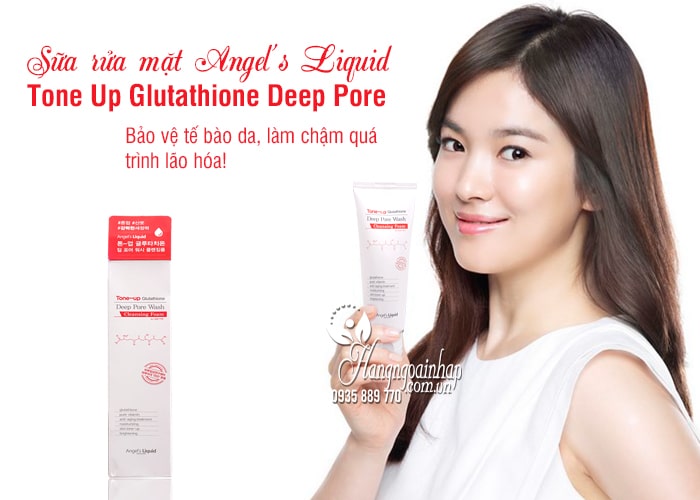 Sữa rửa mặt Angel’s Liquid Tone Up Glutathione Deep Pore 1