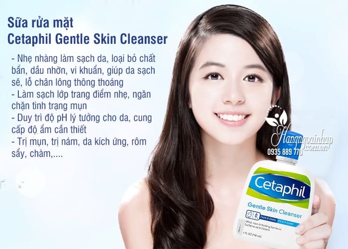Sữa rửa mặt Cetaphil Gentle Skin Cleanser 118ml của Mỹ 4