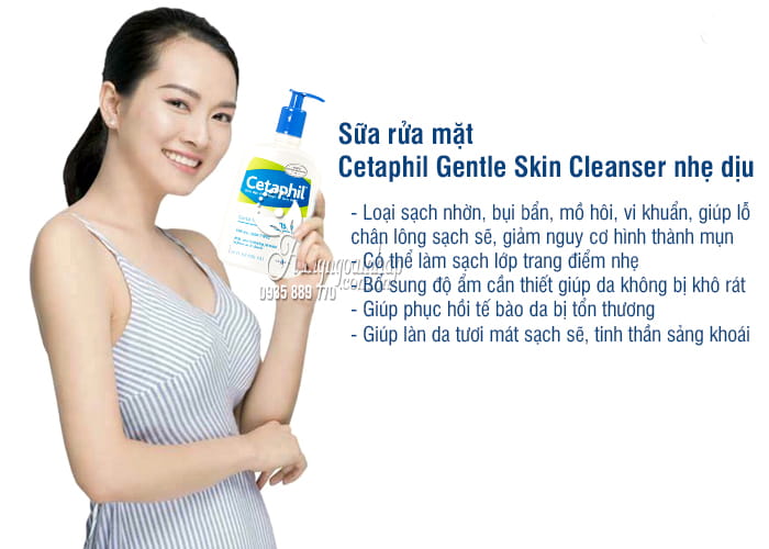 Sữa rửa mặt Cetaphil Gentle Skin Cleanser 591ml nhẹ dịu nhất 3