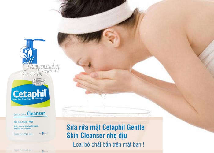 Sữa rửa mặt Cetaphil Gentle Skin Cleanser 591ml nhẹ dịu nhất 5