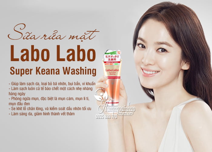 Sữa rửa mặt Labo Labo Super Keana Washing 120g Nhật Bản 4