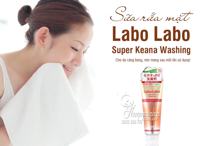 Sữa rửa mặt Labo Labo Super Keana Washing 120g Nhật Bản 3