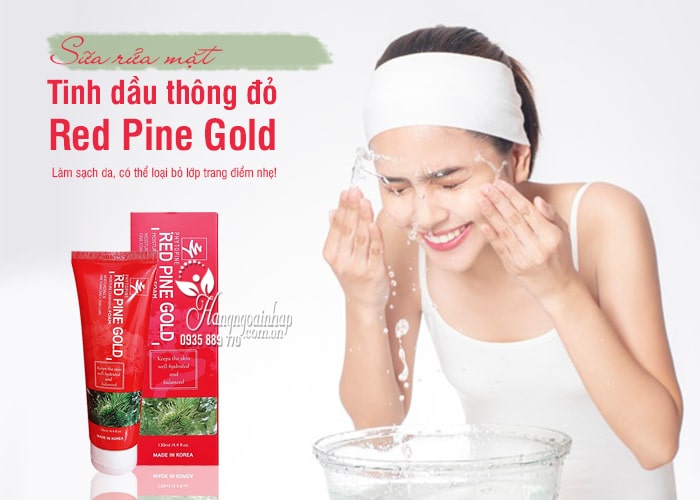 Sữa rửa mặt tinh dầu thông đỏ Red Pine Gold 130ml Hàn Quốc 1